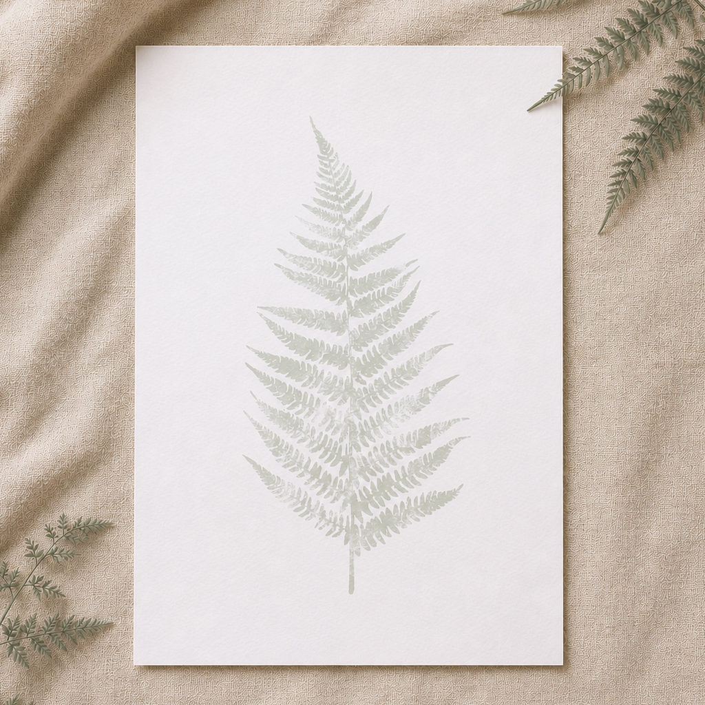 Cream Fern - A4 Print