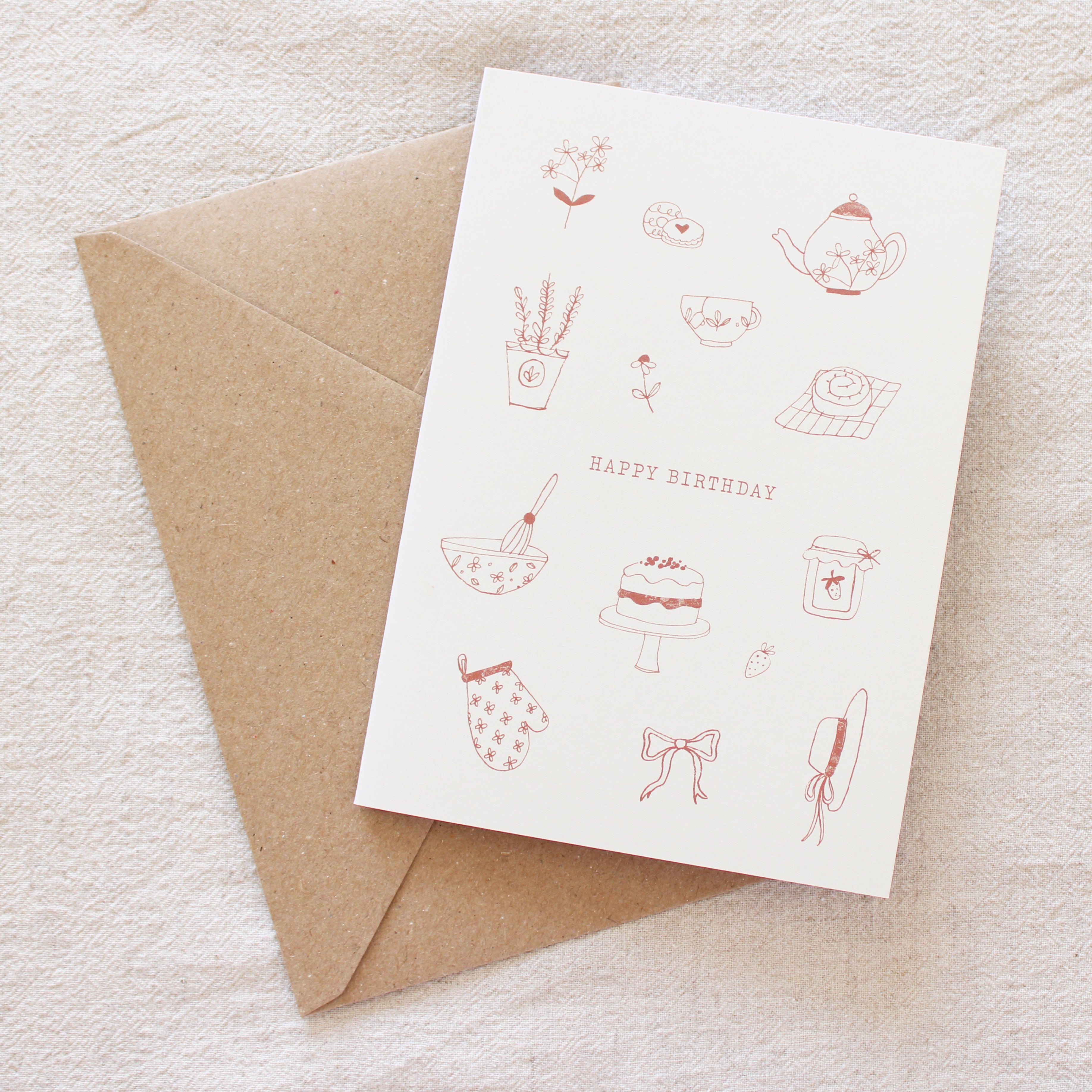 Cottage Birthday - A6 Card