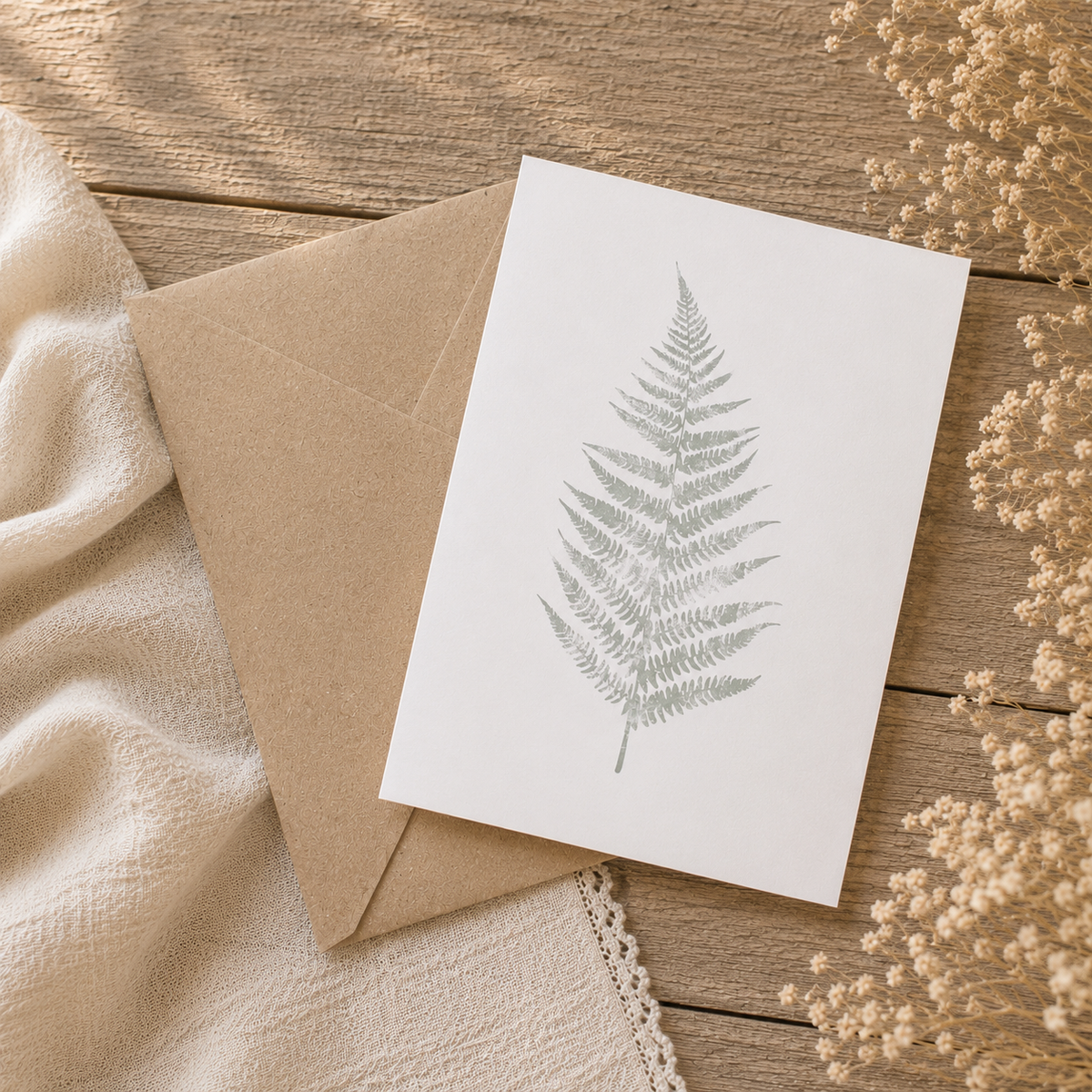 White Fern - A6 Card
